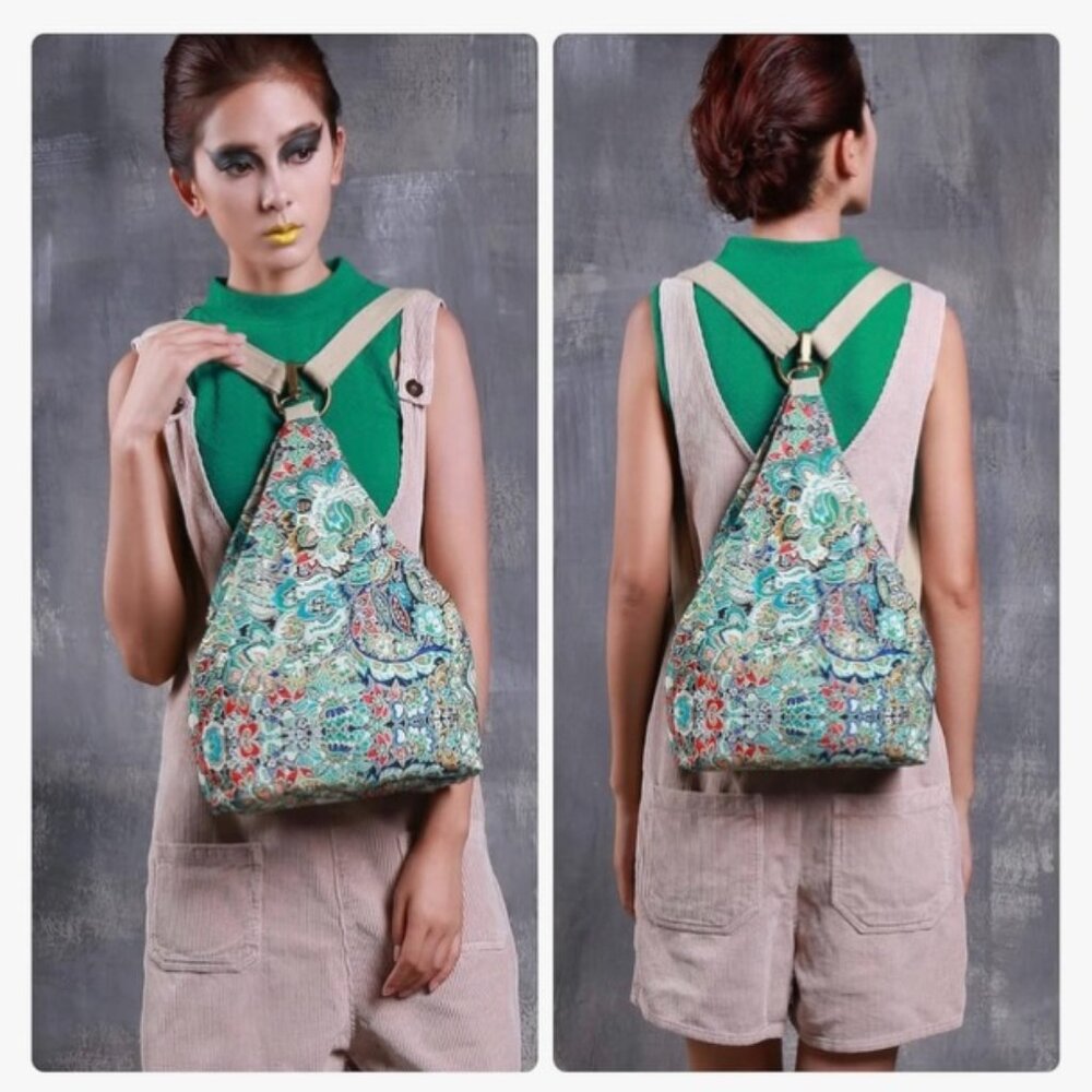 Black Butterfly Premium Small Bohemian Backpack